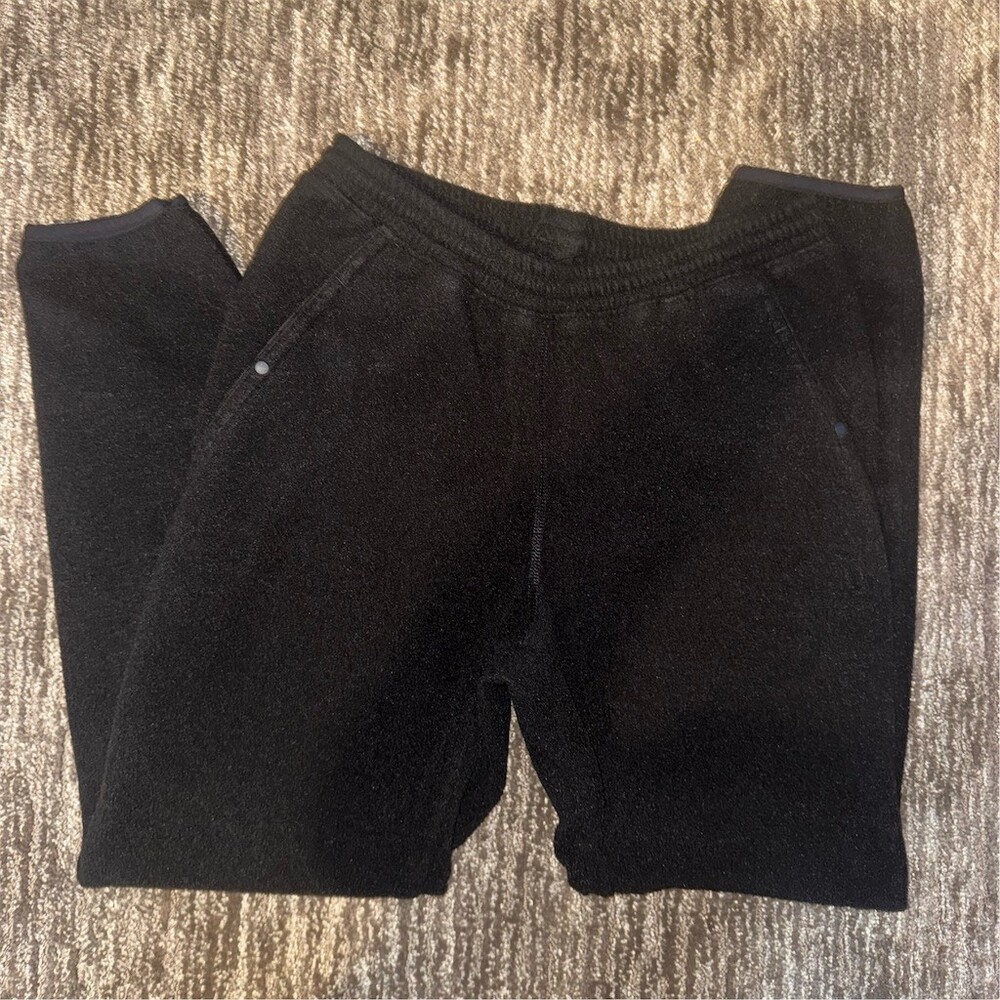 Patagonia Vintage 90’s Jogger Sweatpants Mens S Black Fleece Tapered Lounge Cozy